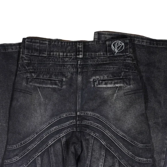 パンツ NO/FAITH STUDIOS WAVE DENIM No/Faith Studios HEAVY WAVE DENIM USED BLACK XL BRAND NEW | eBay